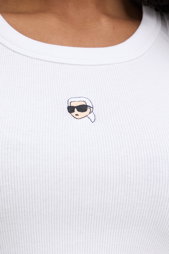 Karl Lagerfeld top pentru femei IKON B2W17099 alb