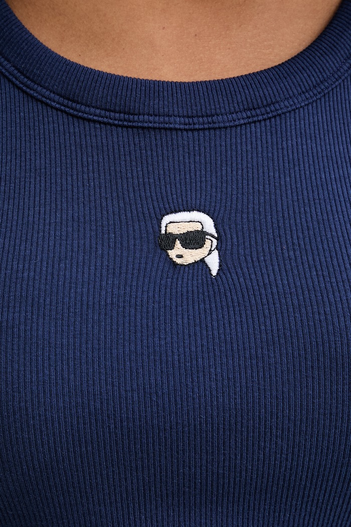 Karl Lagerfeld dámsky top IKON B2W17099 tmavomodrá