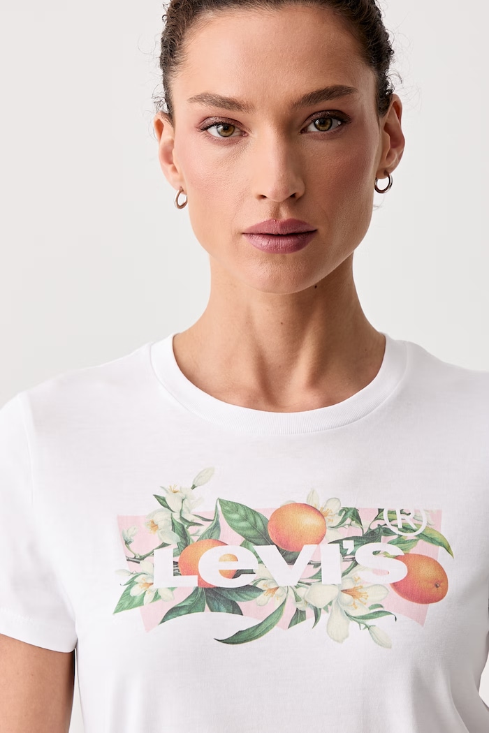 Levi's t-shirt γυναικείο βαμβακερό THE PERFECT TEE λευκό 17369.3395