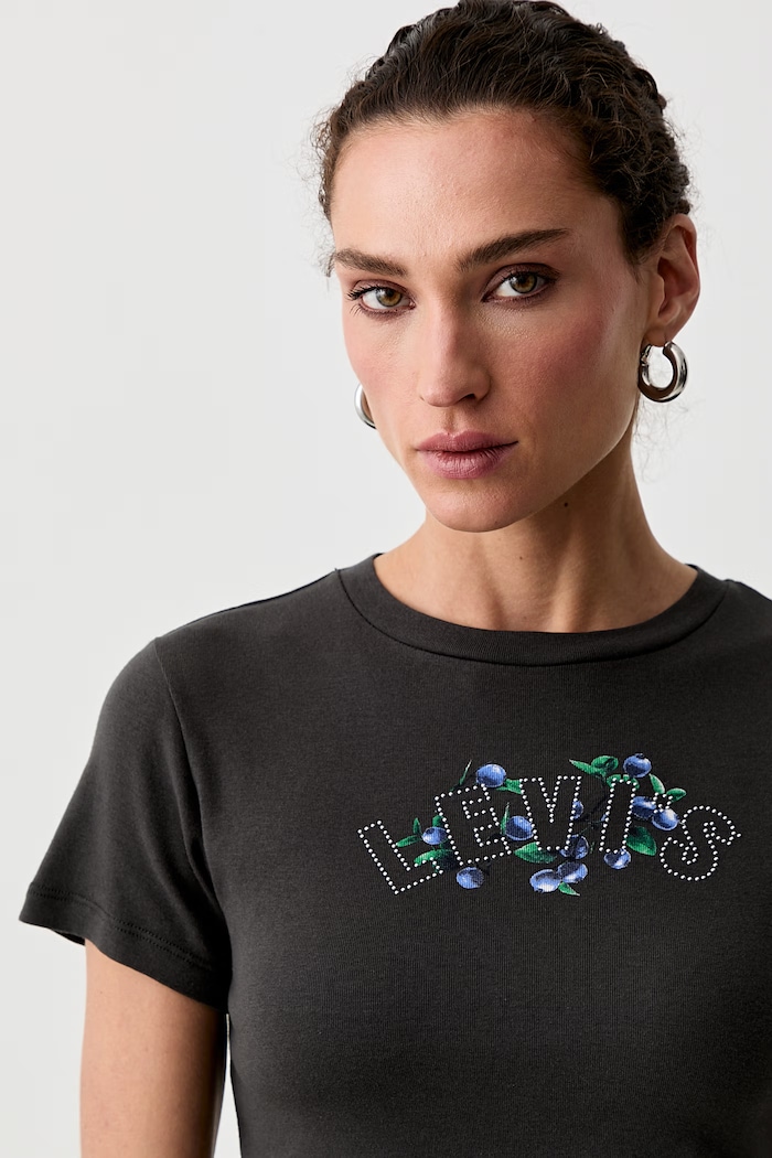 Levi's tričko dámské bavlněné GR ESSENTIAL SPORTY šedá A8798.0104