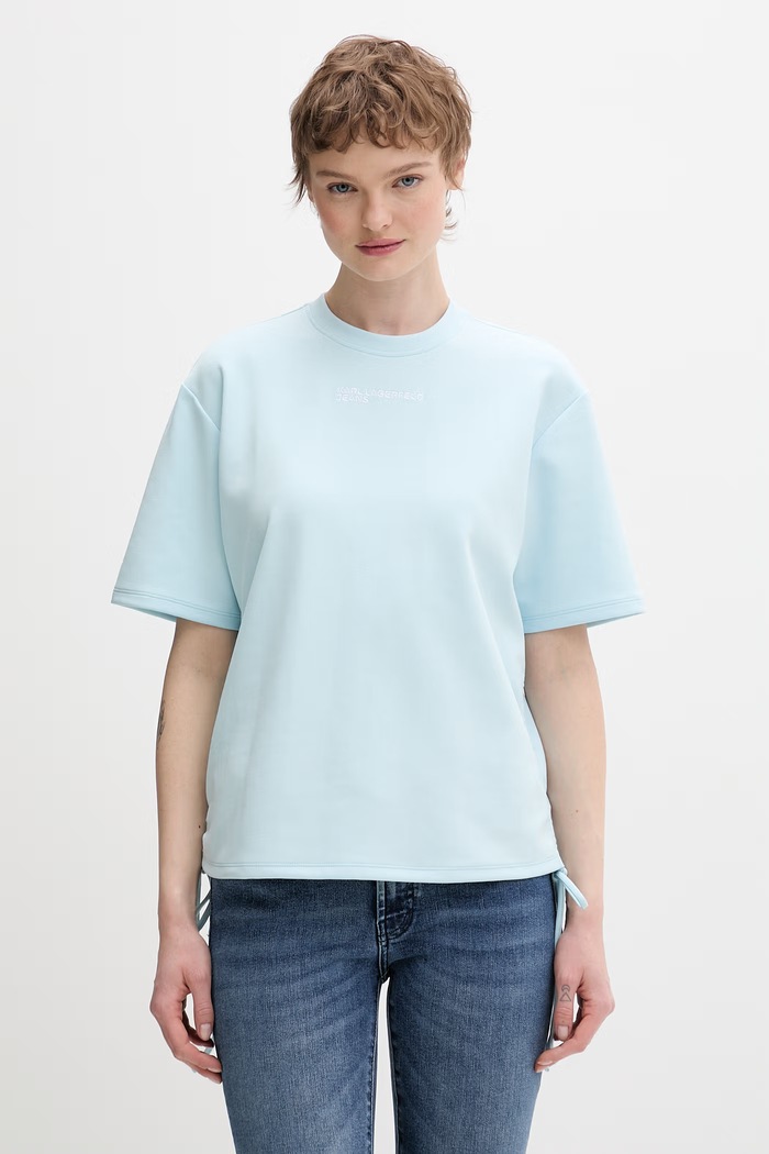 Karl Lagerfeld Jeans tričko dámske modrá B2W17074