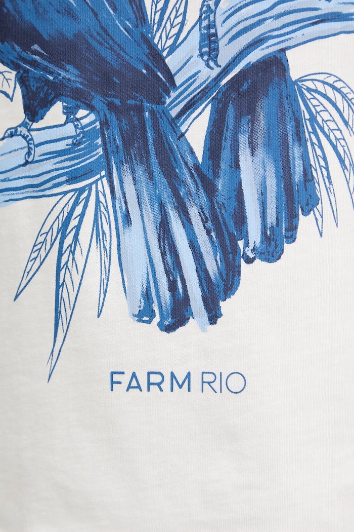 Farm Rio top din bumbac 349809 alb