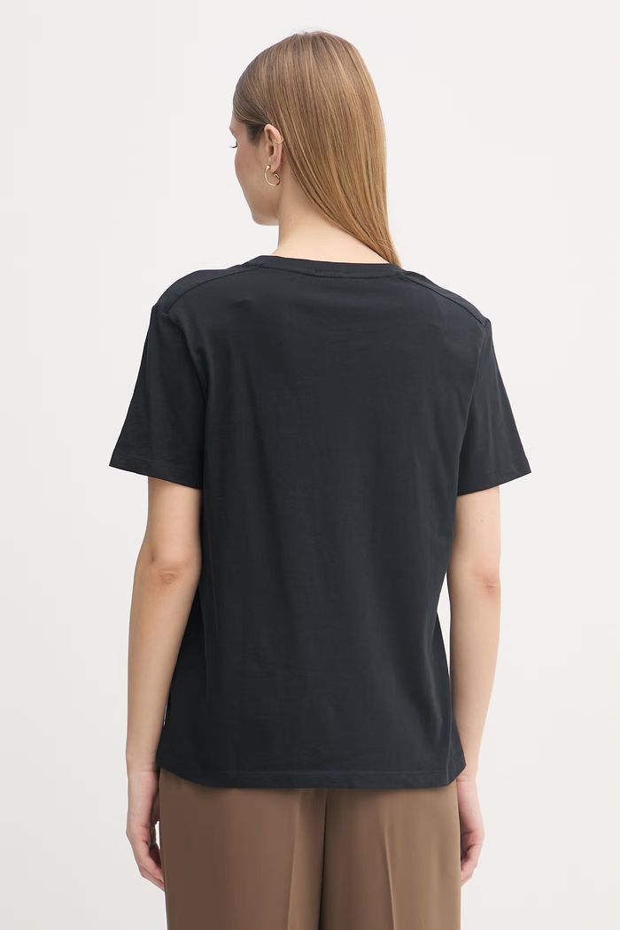 Îmbrăcăminte Blauer tricou pentru femei, din bumbac PUMPIES BLDH02211 negru