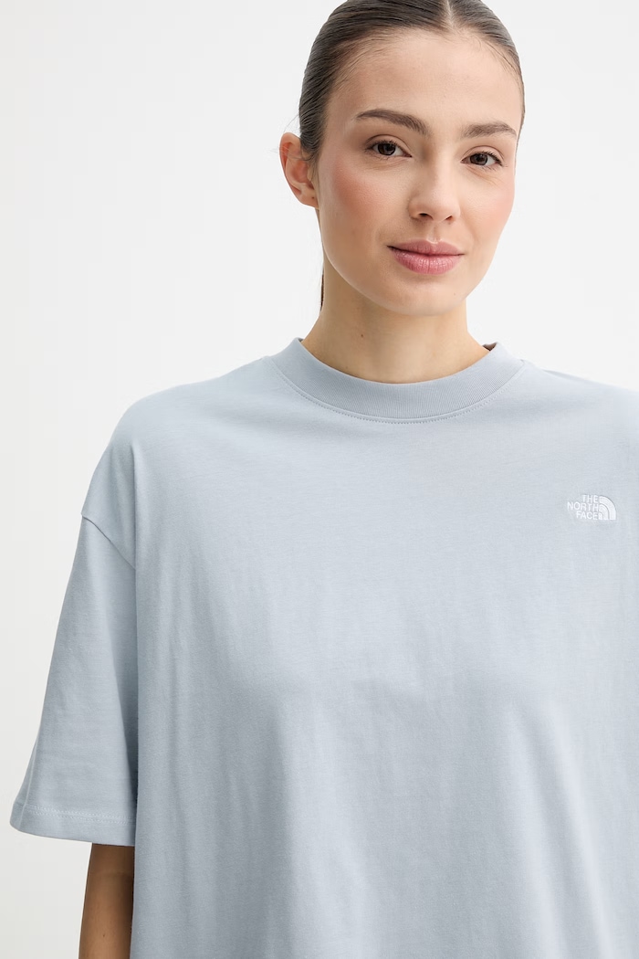 The North Face t-shirt Γυναικείο Βαμβακερό Essential Simple Dome μπλε NF0A8EVXFM21