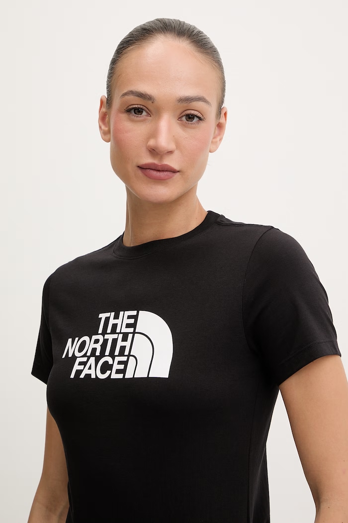 The North Face női póló pamuttal EVOLUTION fekete NF0A8FX6JK31