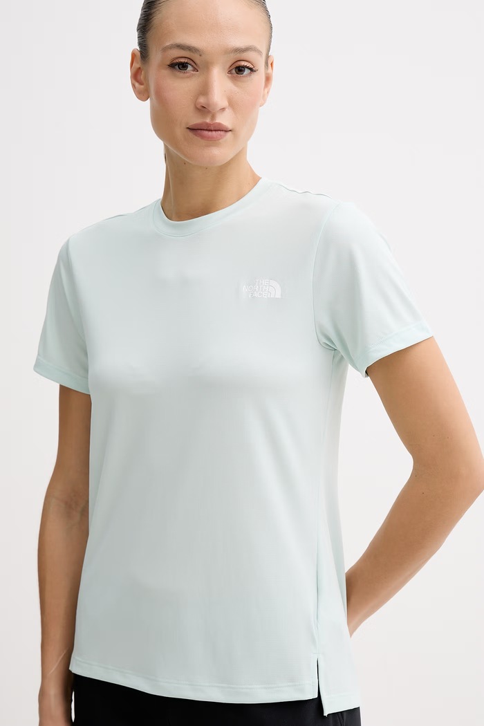 The North Face тениска за трениране женска Flex тюркоазен NF0A8BRRG701