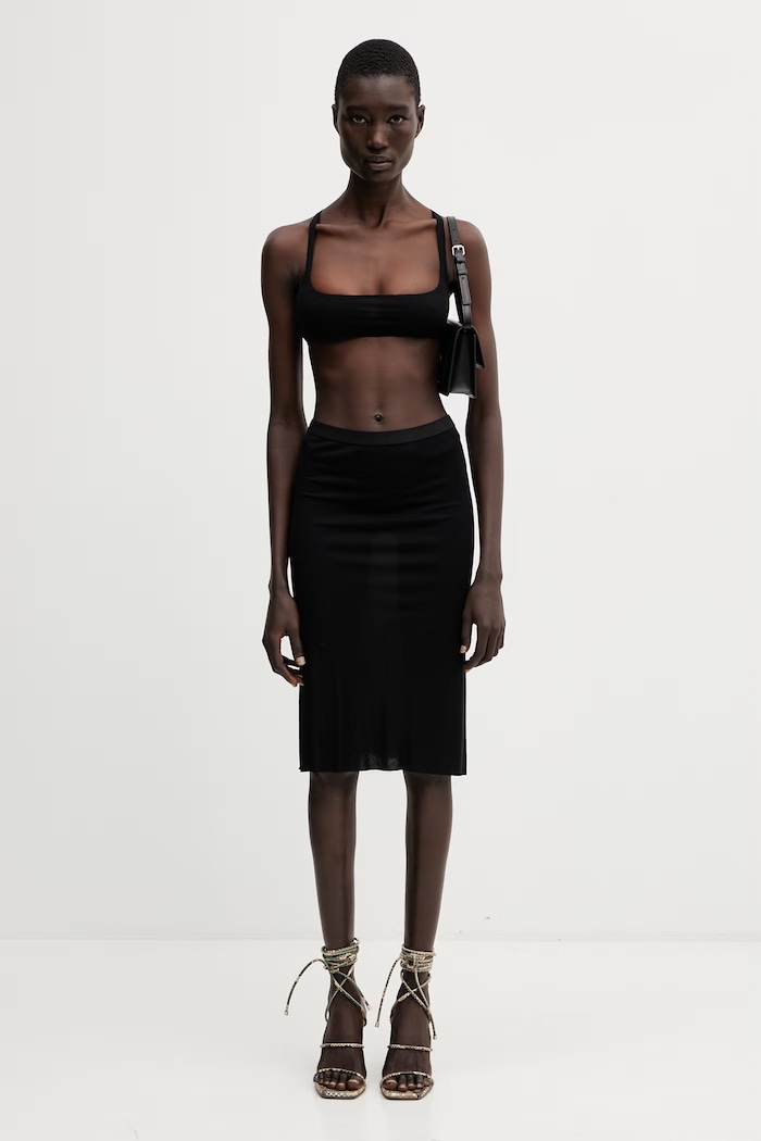 Rick Owens Lilies top dámsky z viskózy Unhorny LI01F7100.RV čierna