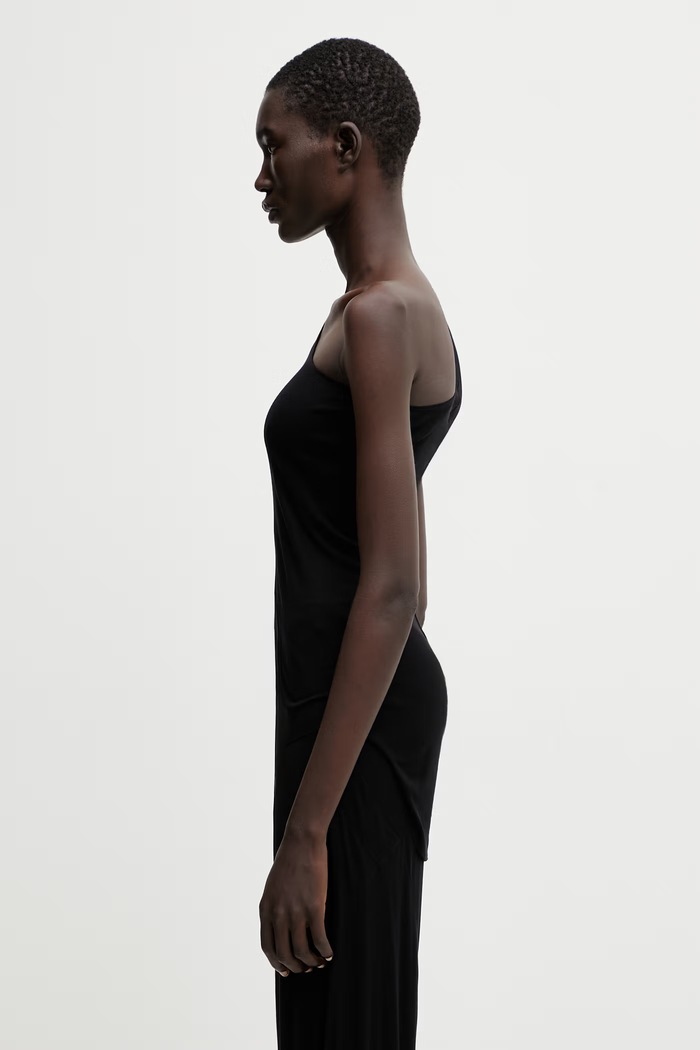 Rick Owens Lilies top z wiskozy damski LI01F7105.RRV czarny SS26