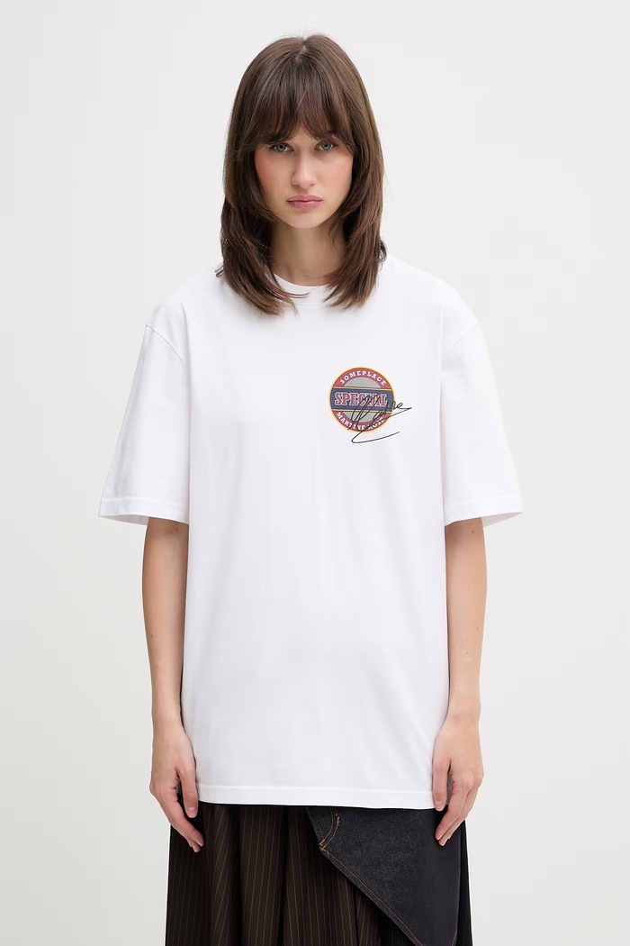 Ρούχα Martine Rose Classic t-shirt βαμβακερό γυναικείο 603JS02000G λευκό