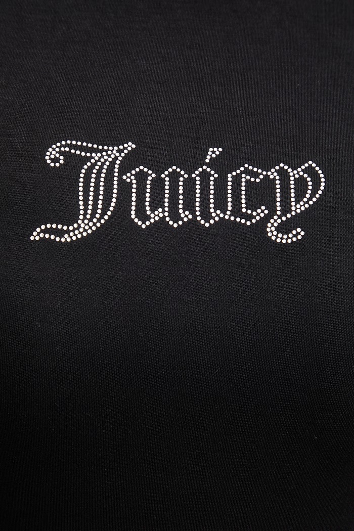 Juicy Couture t-shirt damski z modalu JC BABY TEE JCWCT126317 czarny