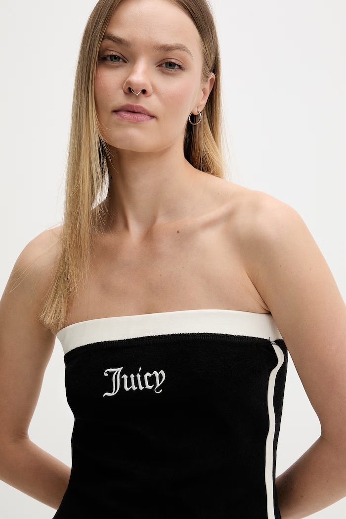 Îmbrăcăminte Juicy Couture top pentru femei APPLIQUE BOOBTU JCWSC126314 negru