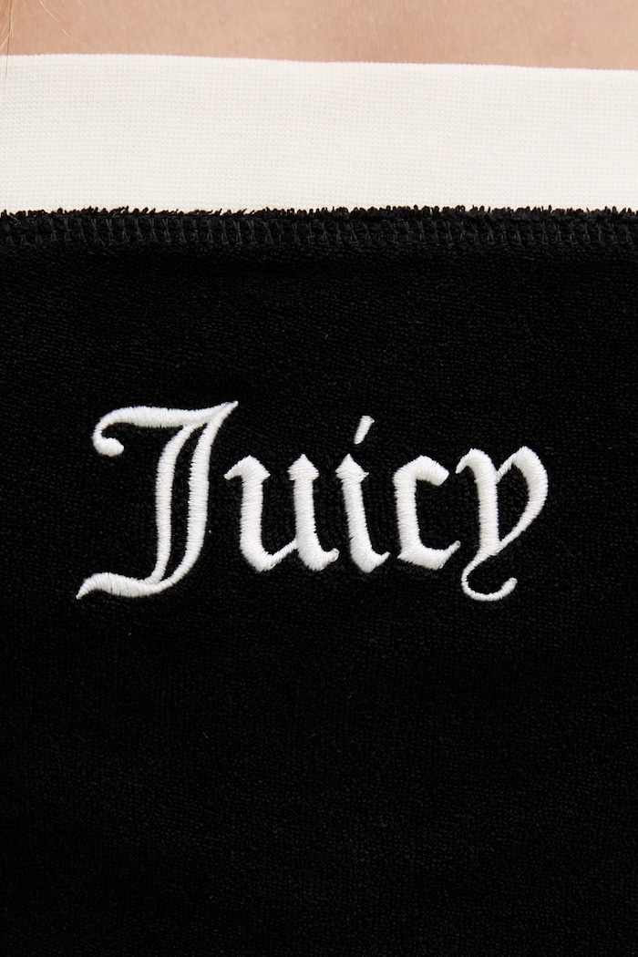 Juicy Couture top pentru femei APPLIQUE BOOBTU JCWSC126314 negru