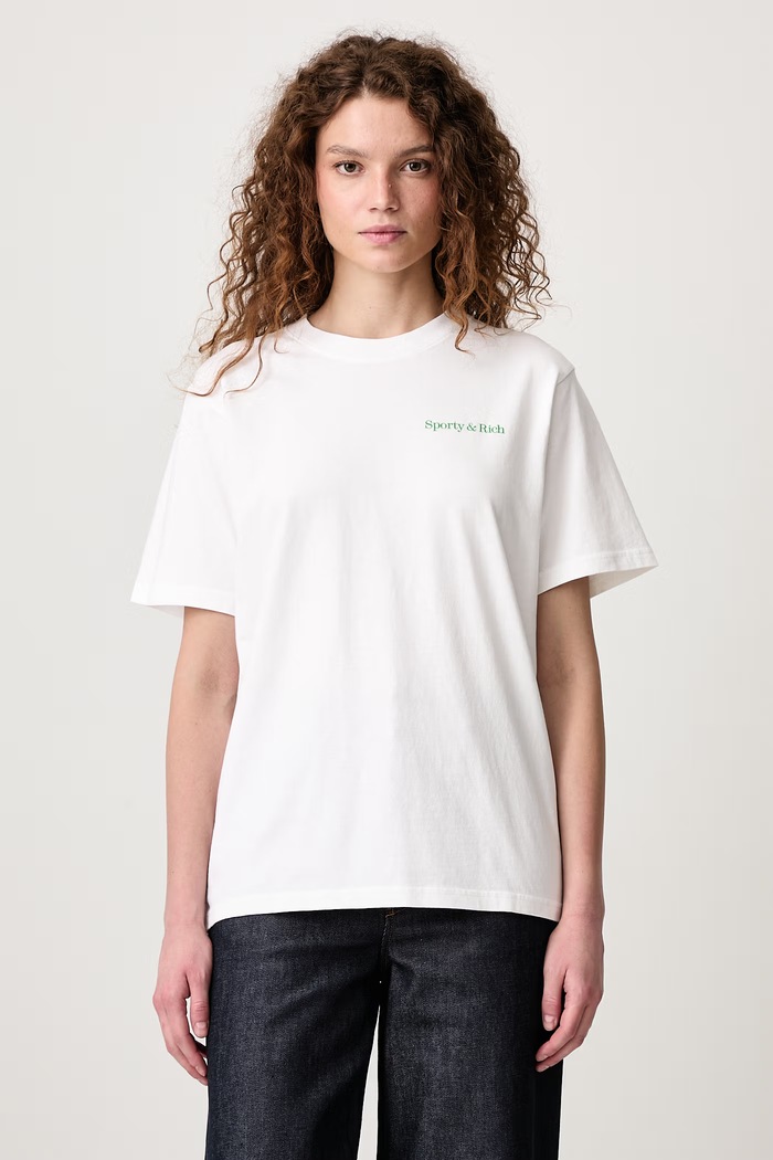 Odzież Sporty & Rich Fitness 94 T-shirt bawełniany damski TO11973086WH01 biały