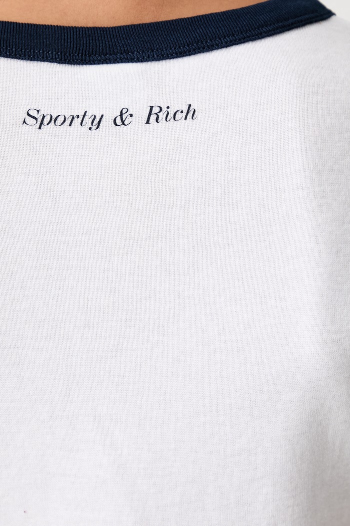 Sporty & Rich Be Nice T-shirt bawełniany damski TO073712003WH88