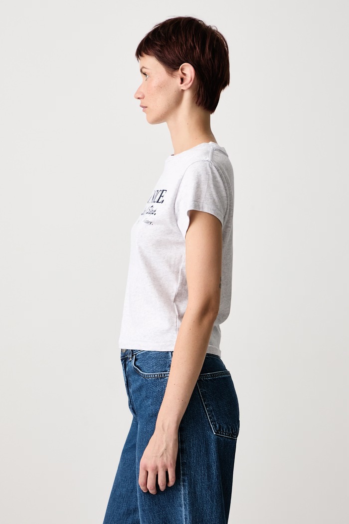 Odzież Sporty & Rich Be Nice T-shirt bawełniany damski TO11174003GY03 szary