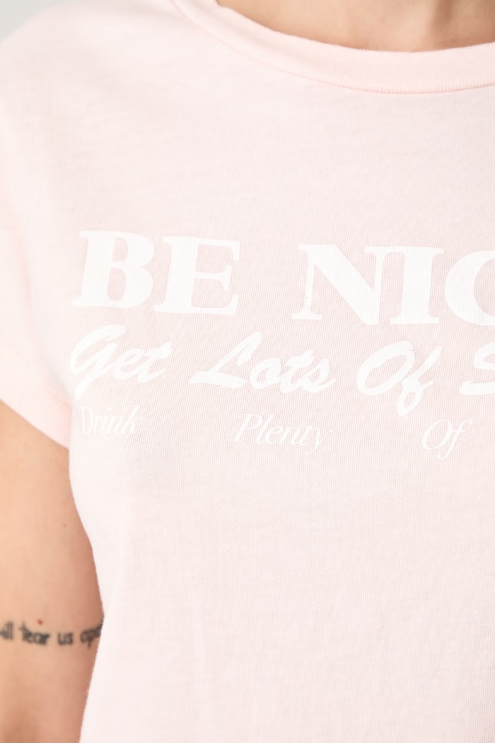 Sporty & Rich Be Nice T-shirt bawełniany damski TO11174003P145