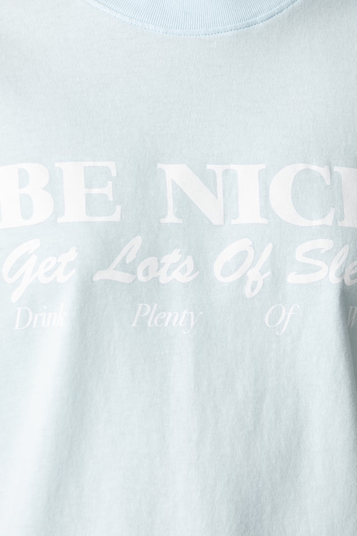 Sporty & Rich Be Nice T-shirt bawełniany damski TO11974003BL146