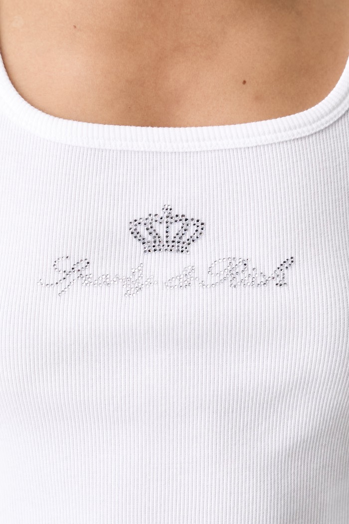 Sporty & Rich x Juicy Couture top damski z bawełną TO116716689WH01