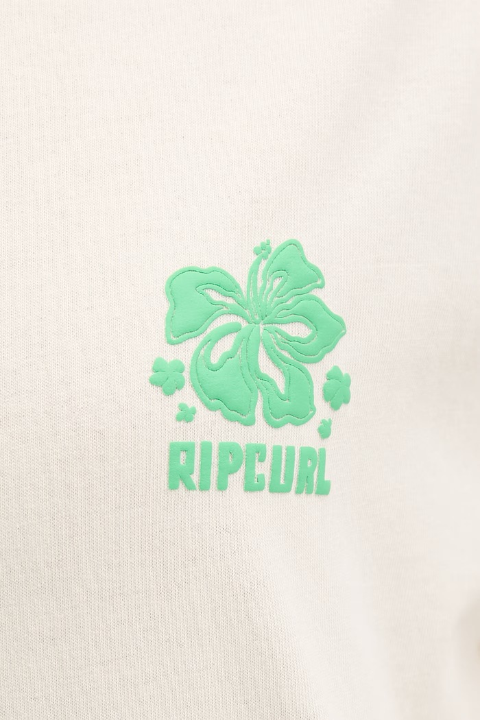 Rip Curl t-shirt γυναικείο βαμβακερό SURF PUFF PARTY PACK 0O5WTE μπεζ