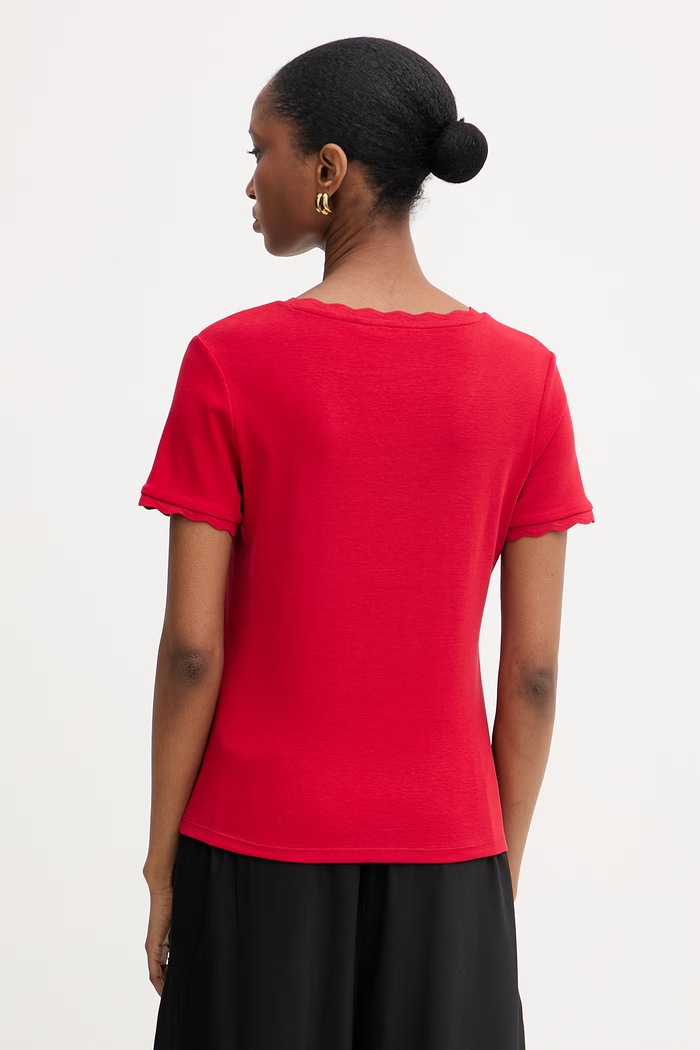 Abbigliamento Morgan top maglione da donna in cotone DIEGO1 rosso
