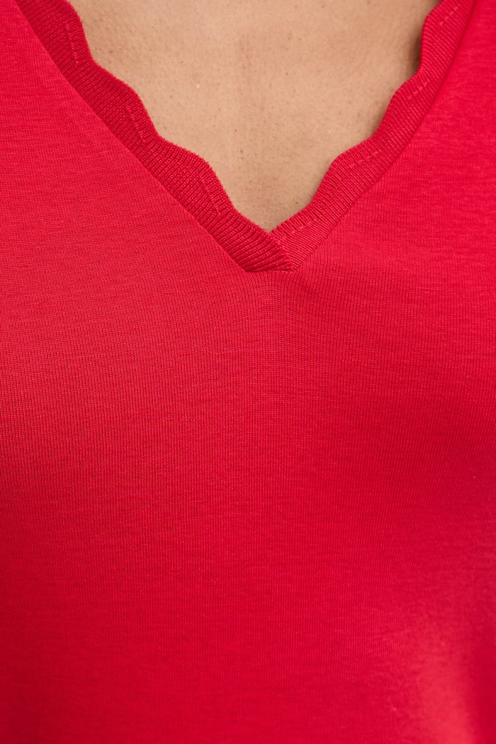 Morgan top maglione da donna in cotone DIEGO1 rosso