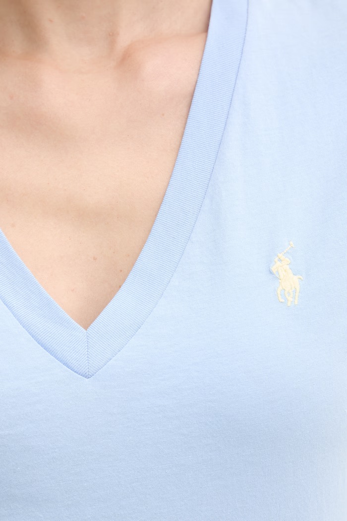 Polo Ralph Lauren basic tričko dámské bavlněné modrá 211B14611