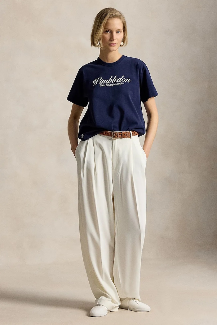 Odzież Polo Ralph Lauren T-shirt damski bawełniany 211B16031 granatowy
