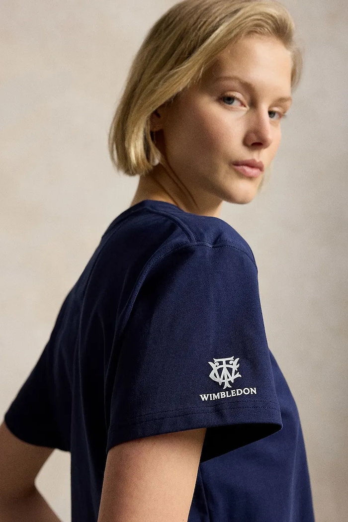 Polo Ralph Lauren T-shirt damski bawełniany granatowy 211B16031