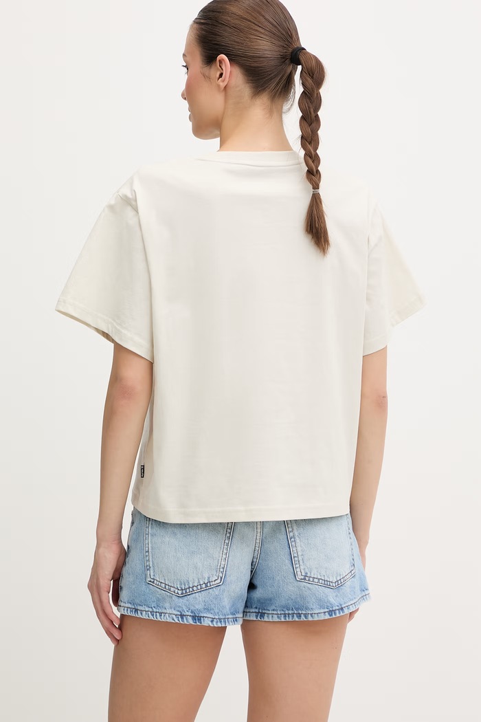 Îmbrăcăminte Hurley tricou pentru femei, din bumbac WTSEU00038 bej