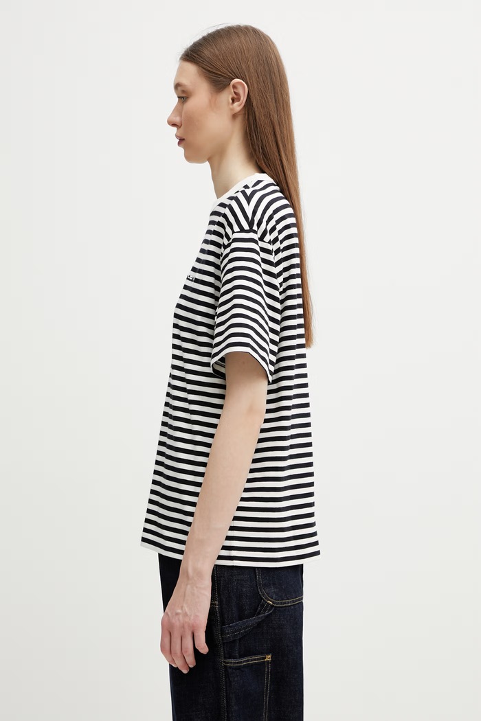 Carhartt WIP W' S/S Ezra T-Shirt tričko bavlnené dámske I036343.3KRXX čierna SS26