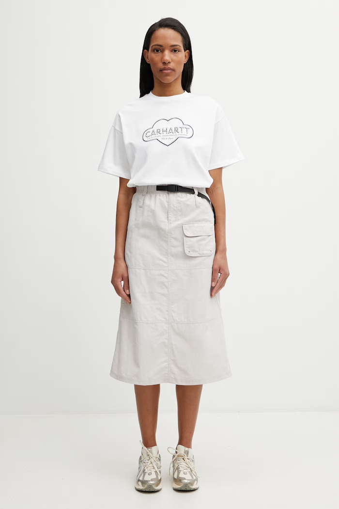 Carhartt WIP W' S/S Cloud Heart T-Shirt t-shirt βαμβακερό Γυναικείο λευκό I036380.02XX