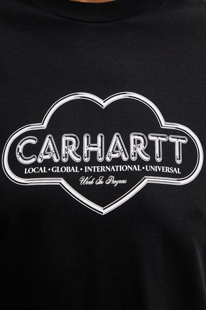 Carhartt WIP W' S/S Cloud Heart T-Shirt t-shirt βαμβακερό γυναικείο μαύρο I036380.89XX