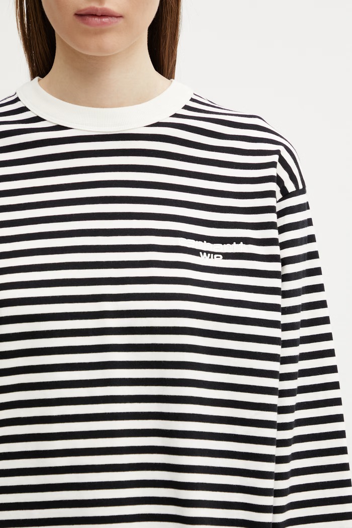 Carhartt WIP majica dugih rukava za žene od pamuka W' L/S Ezra T-Shirt crna I036345.3KRXX