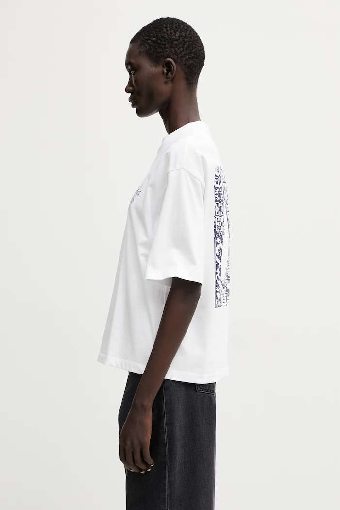 Carhartt WIP W' S/S Vestige T-Shirt t-shirt bawełniany damski I036388.02XX biały SS26