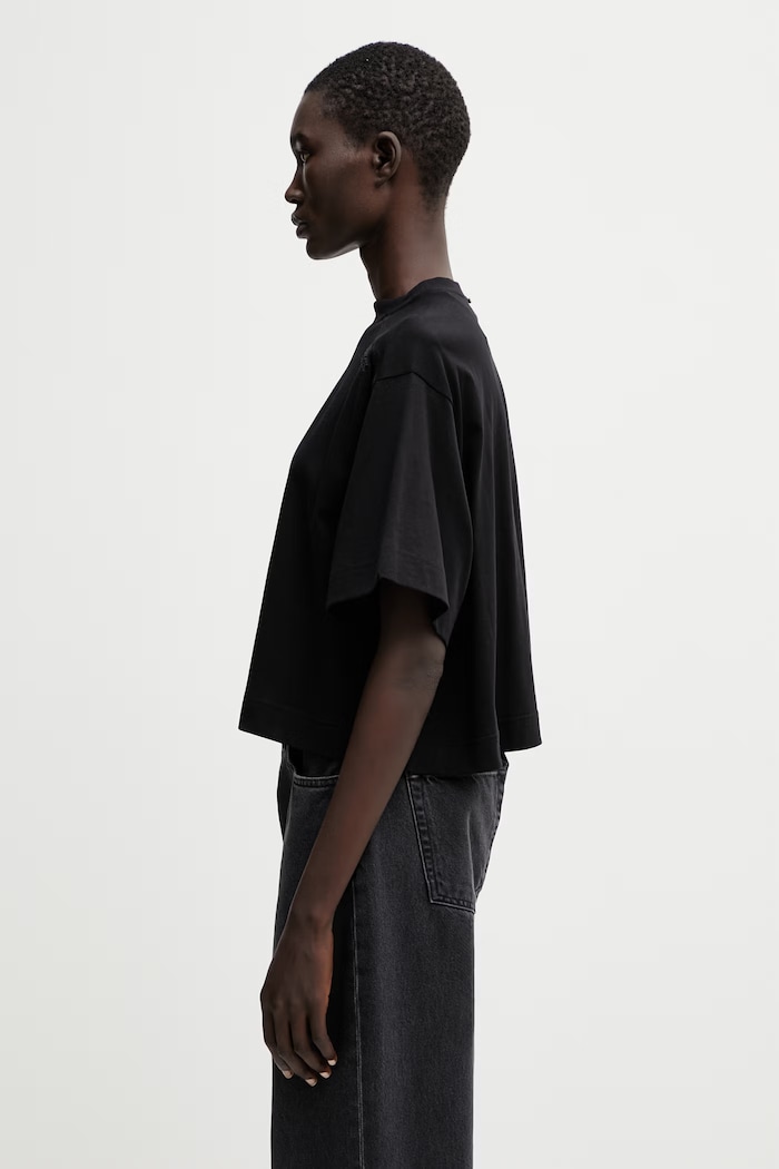 Sportmax Spdmassa basic tričko bavlněné dámské 2612941035600 černá SS26