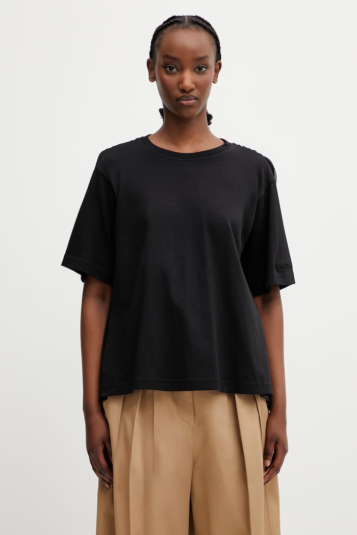 Sportmax Spxspiga blouse women's cotton plain black 2612941041600