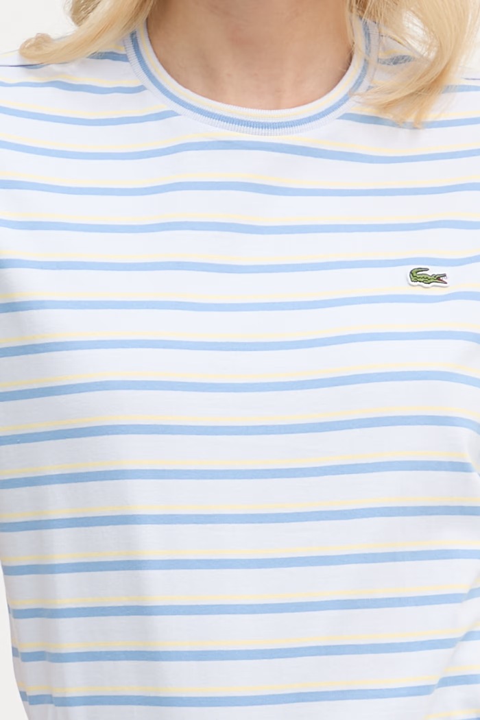 Lacoste tricou pentru femei, din bumbac TF7574 albastru