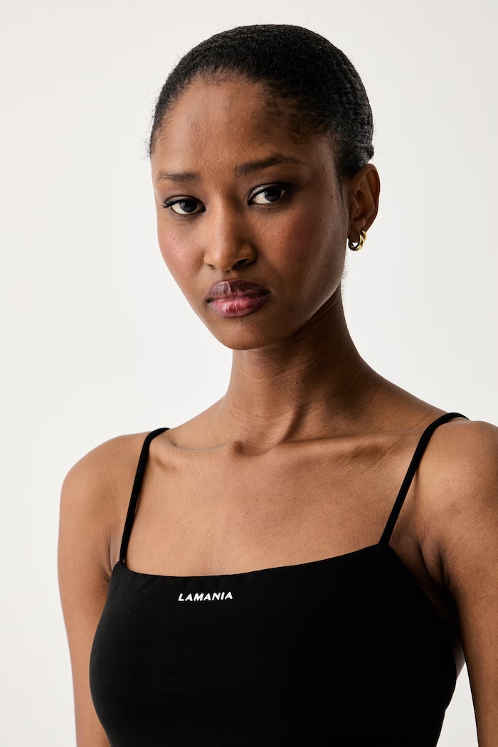 La Mania crop top damski CLEO czarny LM.CLEO