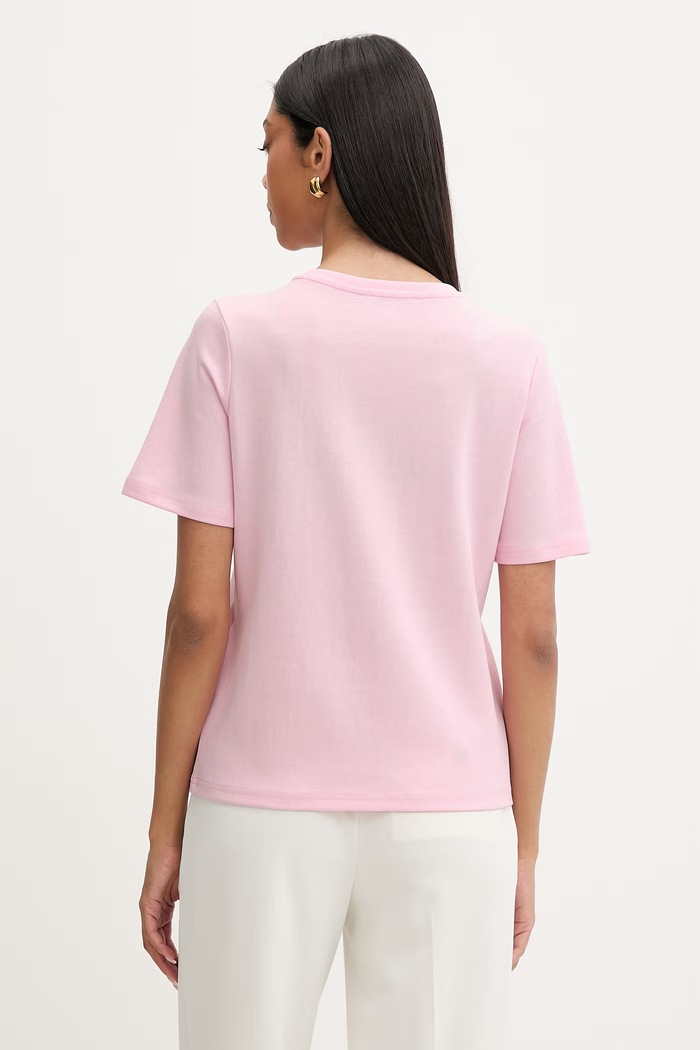 Ruházat Morgan női t-shirt pamuttal DEFI rózsaszín