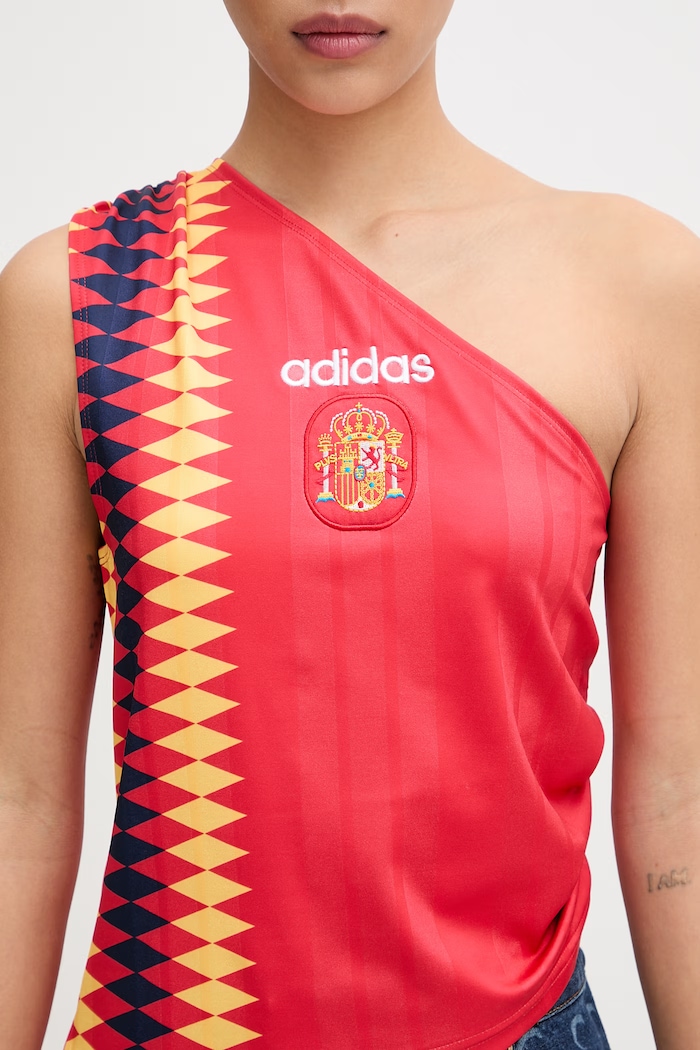 adidas Originals crop top damskie KE2292 czerwony