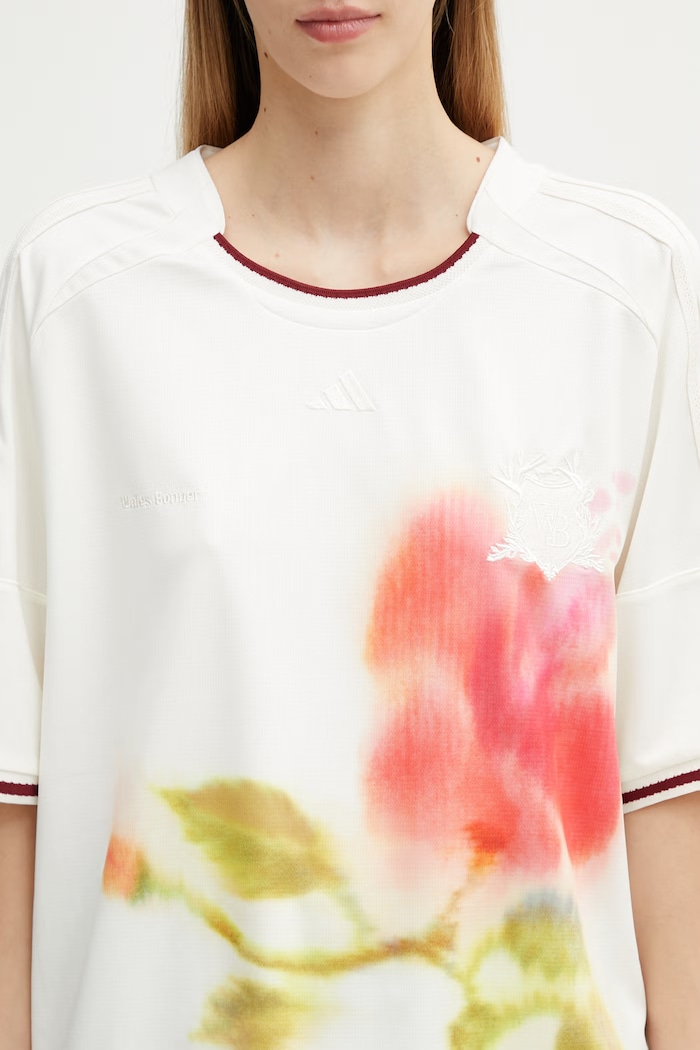 adidas Originals x Wales Bonner T-shirt damski beżowy KR8792