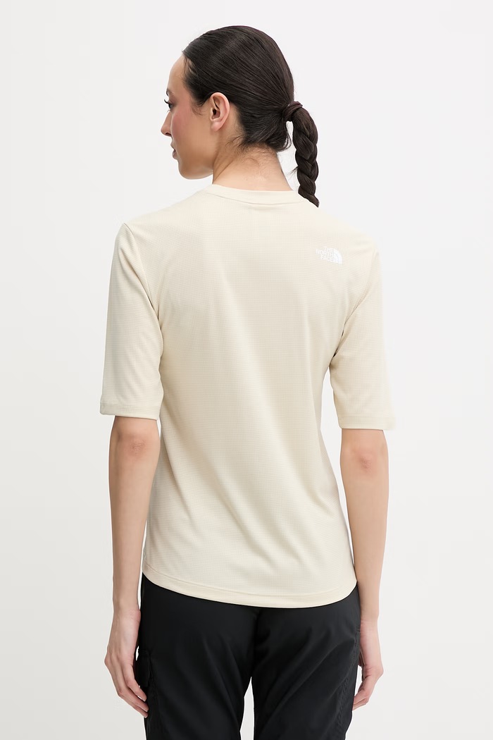 Odzież The North Face T-shirt sportowy damski Shadow NF0A8E1DDOM1 beżowy
