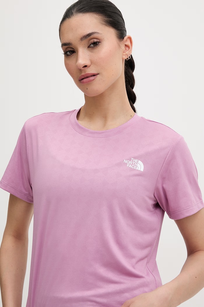 The North Face tricou de antrenament pentru femei FLEX EMBOSSED violet NF0A8G8CG6E1