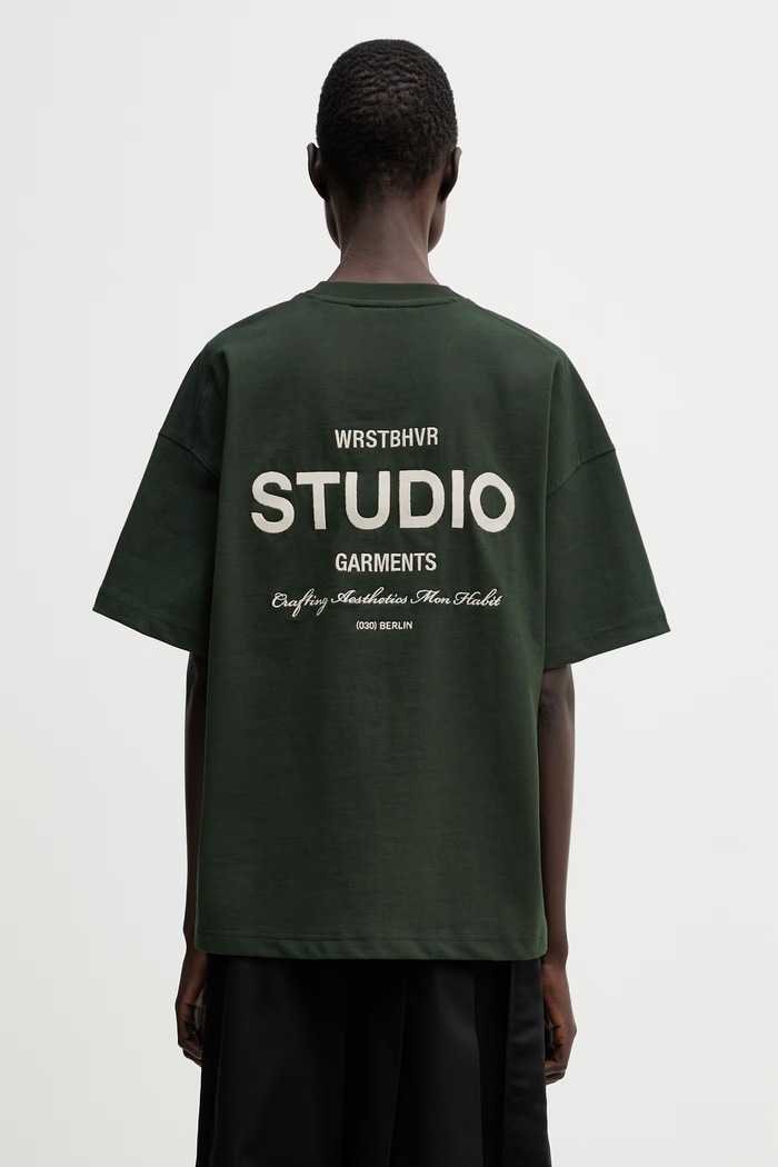 Ρούχα WRSTBHVR Garm V5 t-shirt βαμβακερό γυναικείο U1026TT.3438 πράσινο