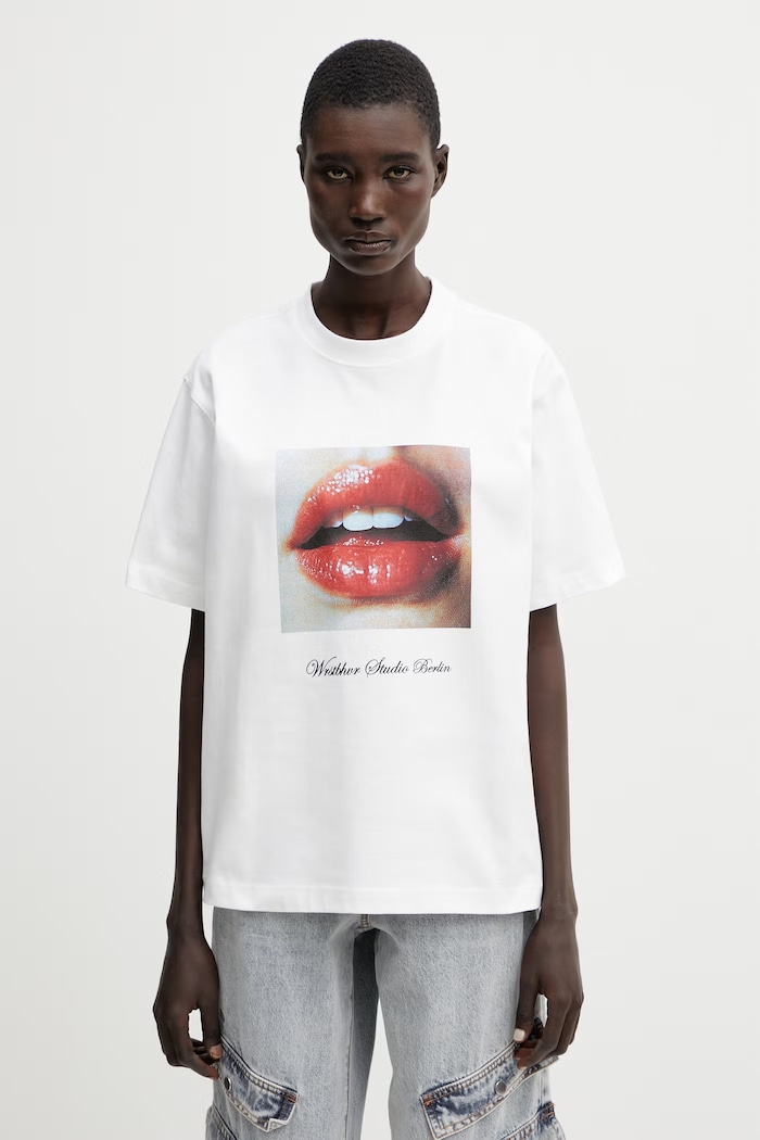 WRSTBHVR Zalno t-shirt cotton Women's white U1026TT.3441