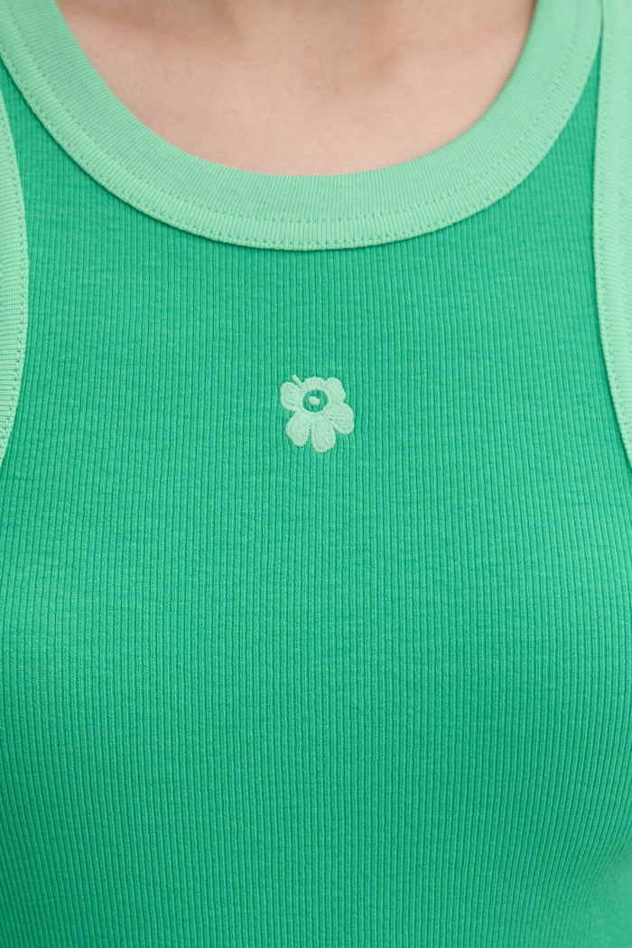 Marimekko τοπ γυναικείο βαμβακερό m095485 πράσινο