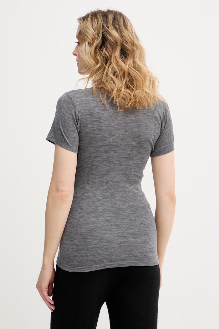 Chantelle T-shirt basic damski wełniany Juliana FN1583 szary SS26