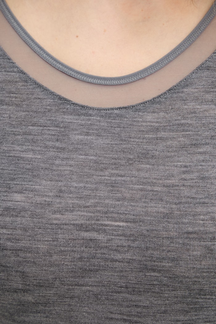 Chantelle T-shirt basic damski wełniany Juliana szary FN1583