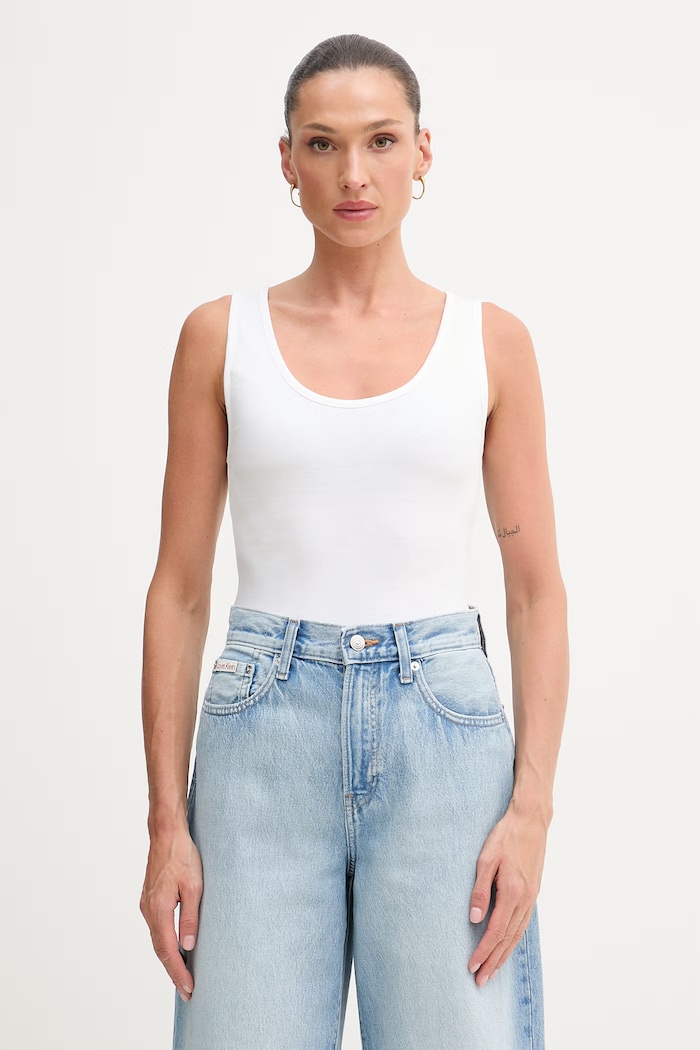 United Colors of Benetton top dámsky bavlnený biela 3GA8DH018