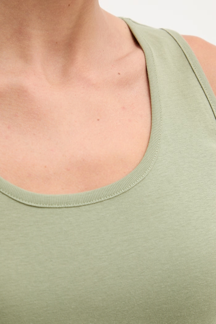 United Colors of Benetton top pentru femei, din bumbac 3GA8DH018 verde